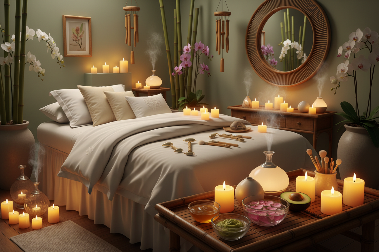 facial skin care treatment and body spa