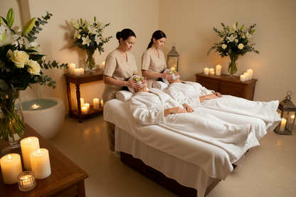 facial skin care treatment couples