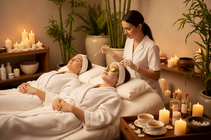 facial skin care treatment couples